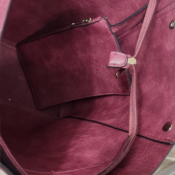 Large Burgundy Purse - Picture 3 of 3